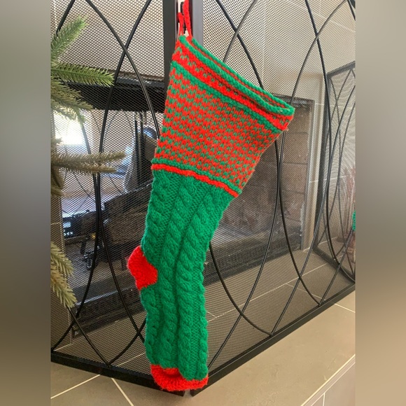 🌿🎄 Handmade Crocheted Christmas Stockings - Picture 9 of 10